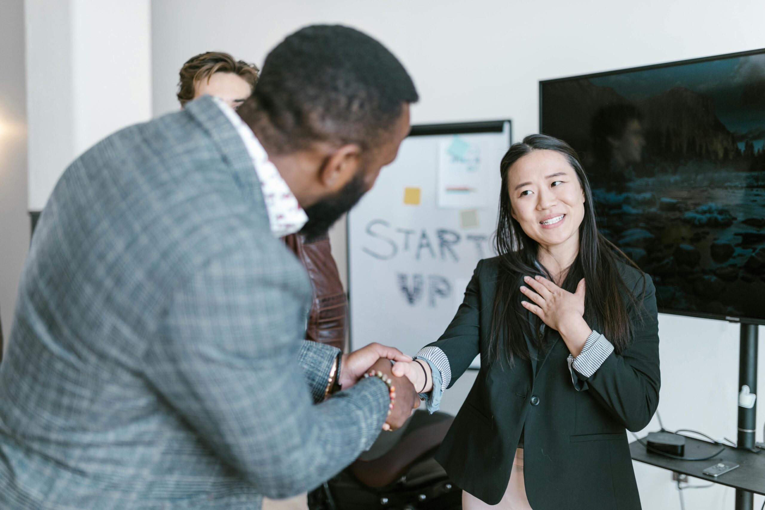 A person stepping into a moment of achievement and visibility
