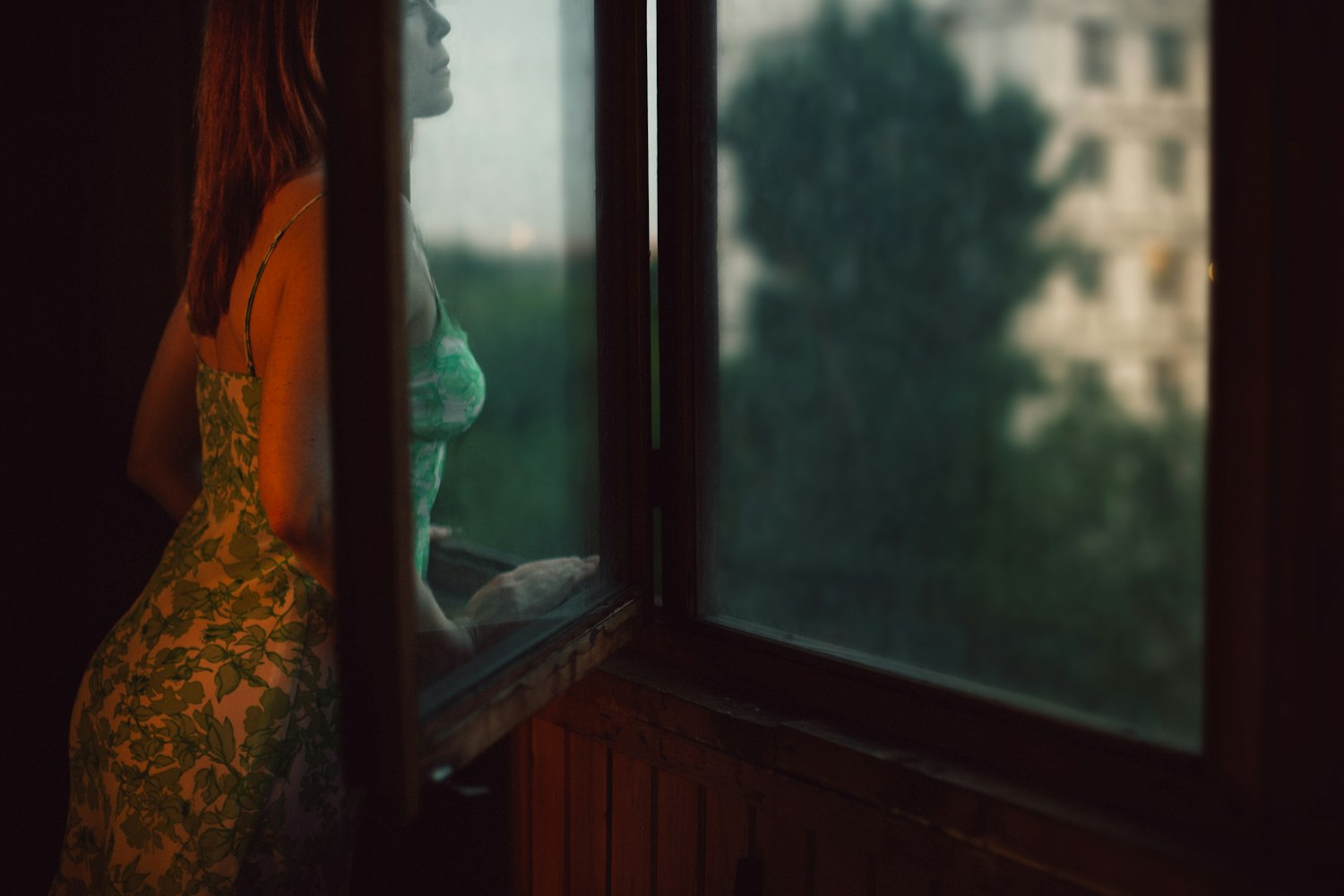 A person turning toward the light while healing after narcissistic abuse